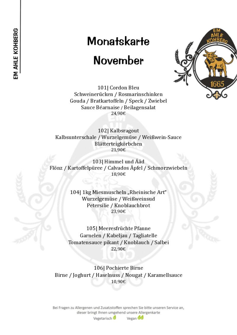 Foto der Monatskarte